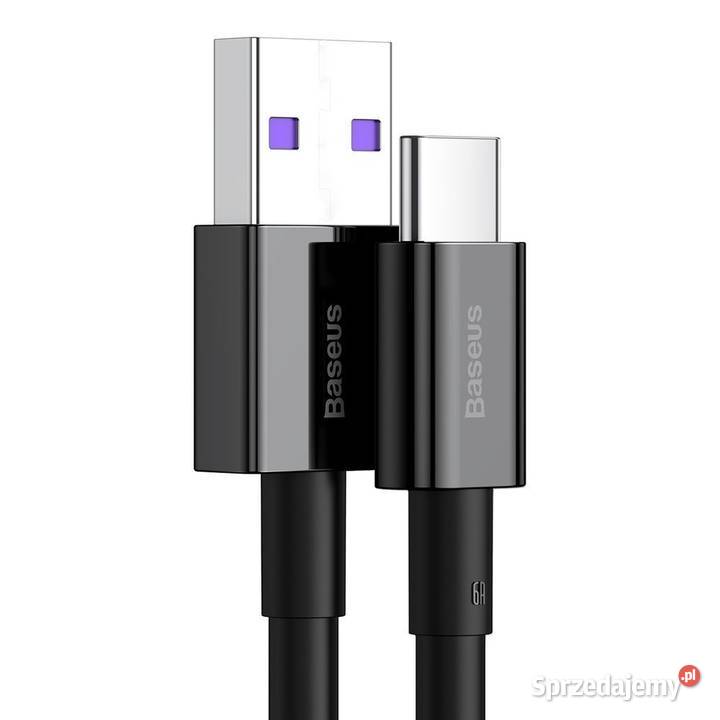 Kabel USB typeC 6A 66W 2m QC 30 Baseus szybkie