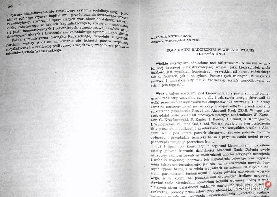 Radzieckie badania II wojną światową Jerzy Chełm sprzedam