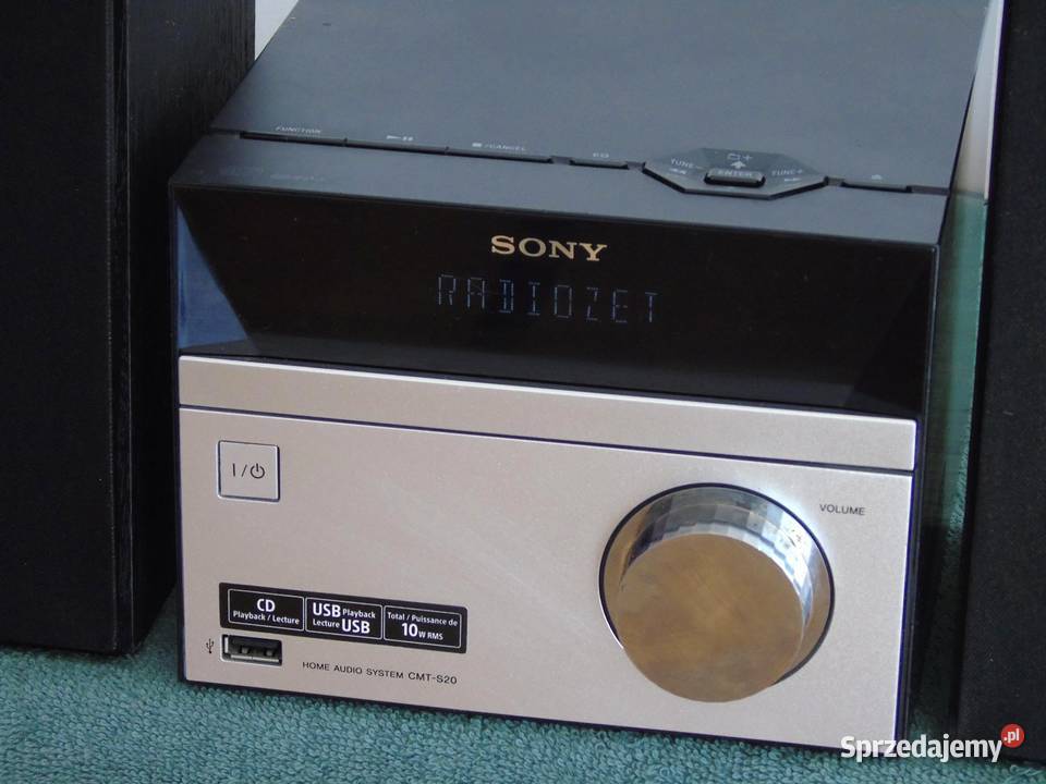 Wieża Sony pilot CD USB mp3 AUX kolumny sprawna sprzedam