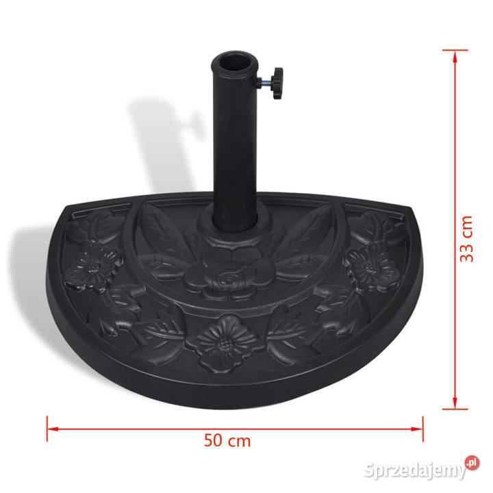 Półokrągła podstawa pod parasol żywica WM40820 Warszawa