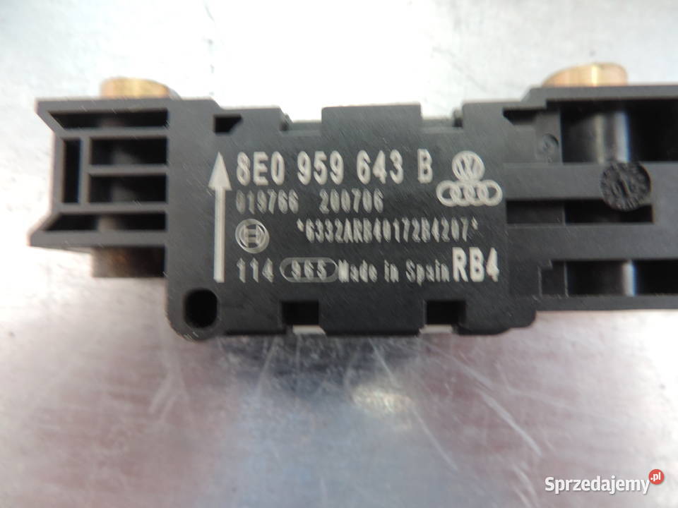 AUDI A4 B6 SENSOR CZUJNIK UDERZENIOWY 8E0959643B Nowy Sącz