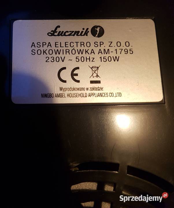 sokowirówka wyciskarka Łucznik AM1795