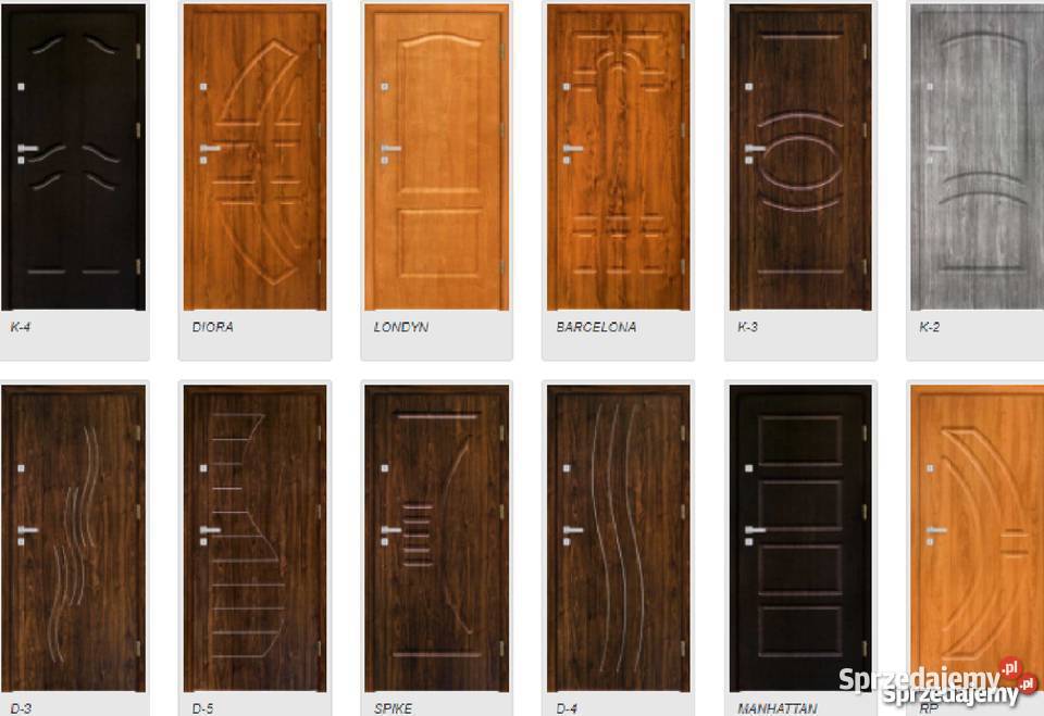 Drzwi metalowe i drewniane zewnętrznewejściowe