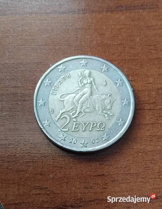 2 euro 2002r Grecja S Numizmatyka Liniewo