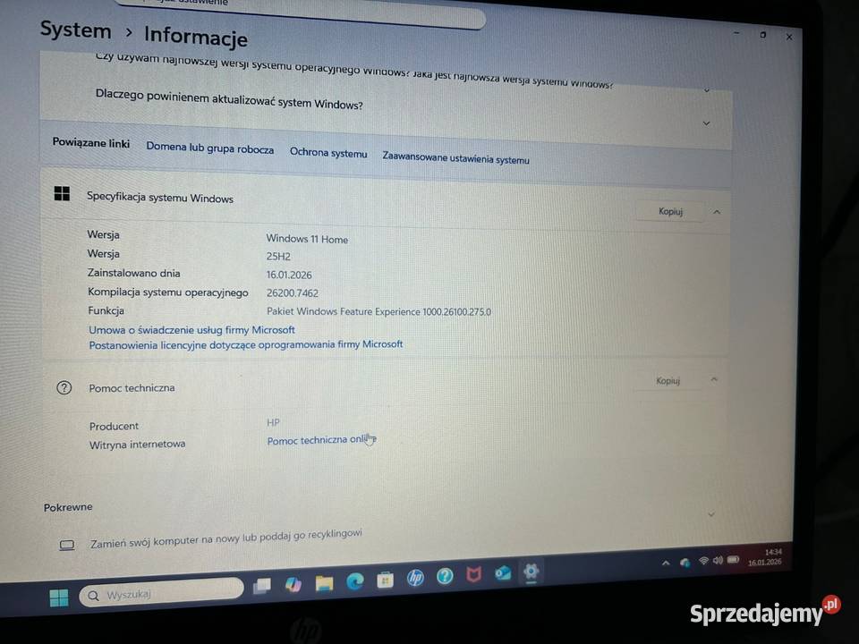 Sprzedam laptopa hp Wysoka sprzedam