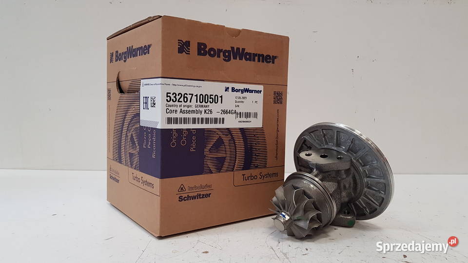Nowy rdzeń CHRA BorgWarner KKK 53267100501 Siedlce