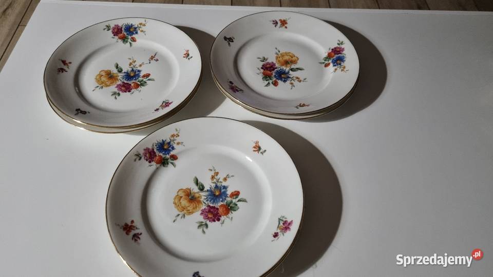 Talerze Płaskie Porcelana Francuska Limoges wielkopolskie