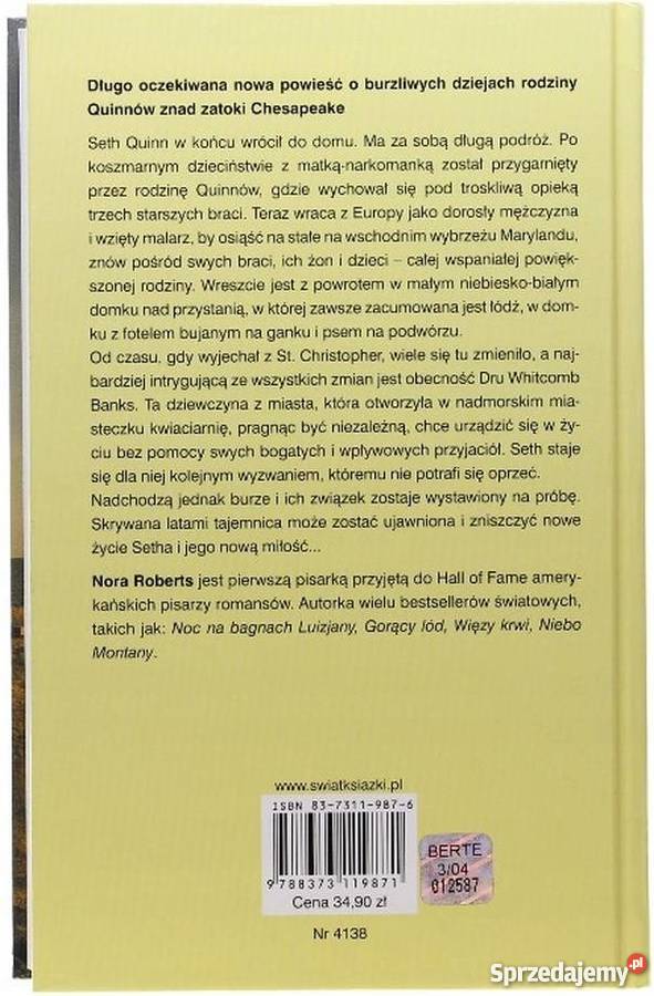 BŁĘKITNA ZATOKA ROBERTS NORA Proza i poezja