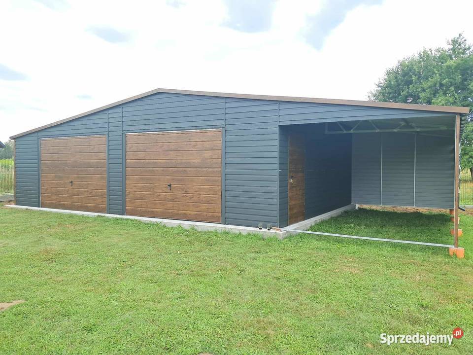 Garaż blaszany 12x6 Wzmocniony PROFILAMI Rybnik