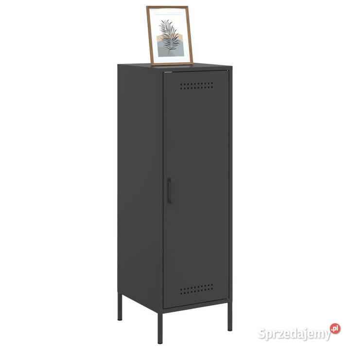 Szafka czarna 36x39x113 stal WM843006