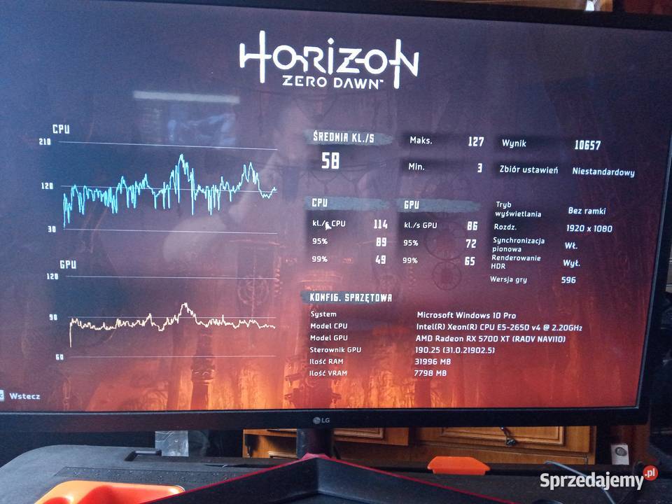 Komputer Gamingowy monitor 32 cale rx 5700 xt 32 Zakopane