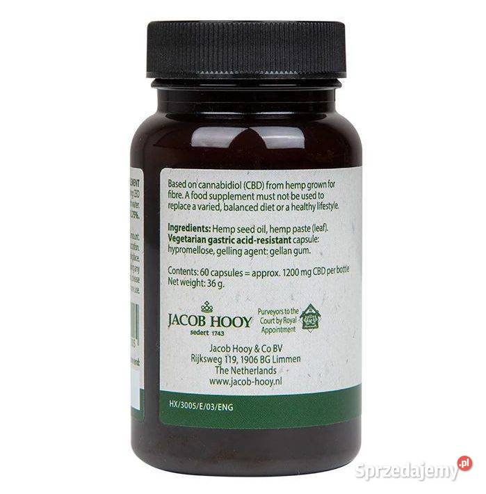 Jacob Hooy CBD 20mg 60 Kapsułek Łódź