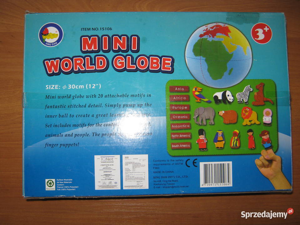 Mini World Globe 3 kujawsko-pomorskie