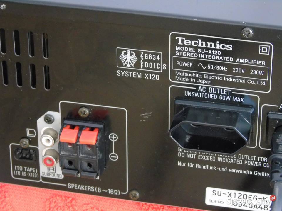 Wzmacniacz Technics SUX120 sprawny i mocny sprzedam