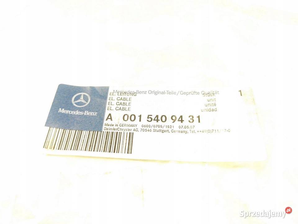 KABEL PRZEWÓD MERCEDES A0015409431 osobowe