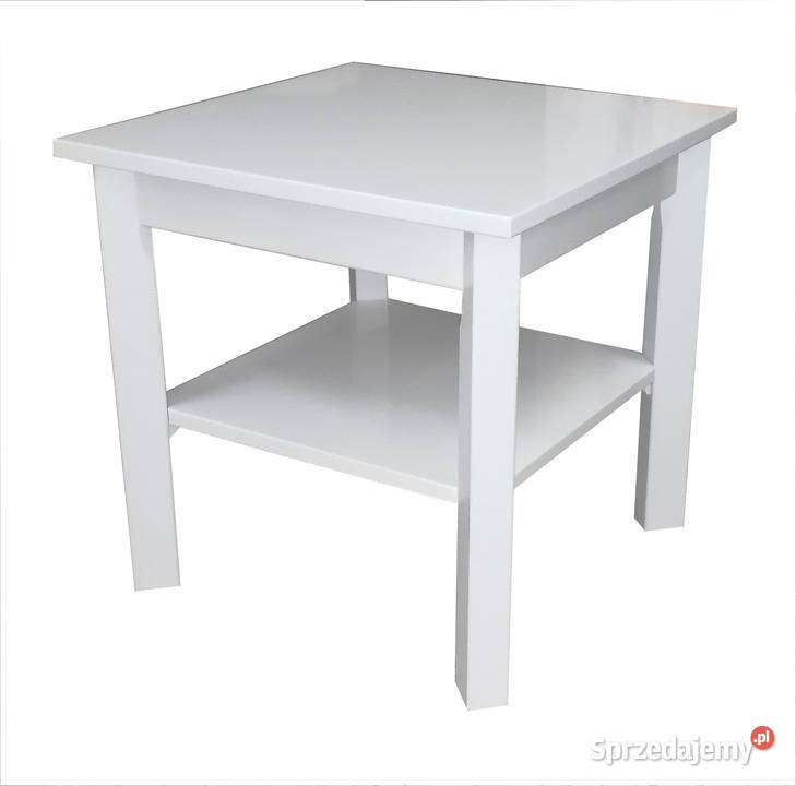 STÓŁ Ława BIAŁA KWADRAT 80 80 PÓŁKA KOLORY 80cm Tołkiny sprzedam