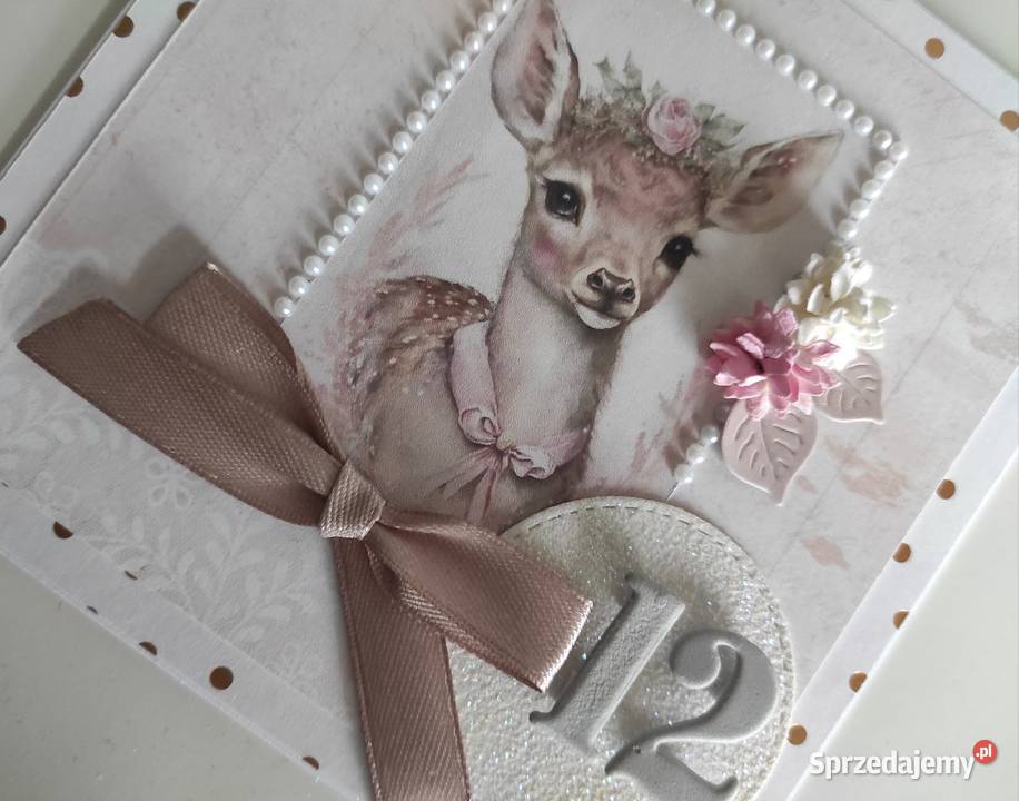 Kartka ręcznie robiona na urodziny urodzinowa z łódzkie Łódź sprzedam