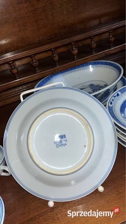 Talerz do zupy Orientalny niebieskobiały Made in pomorskie Gdańsk sprzedam