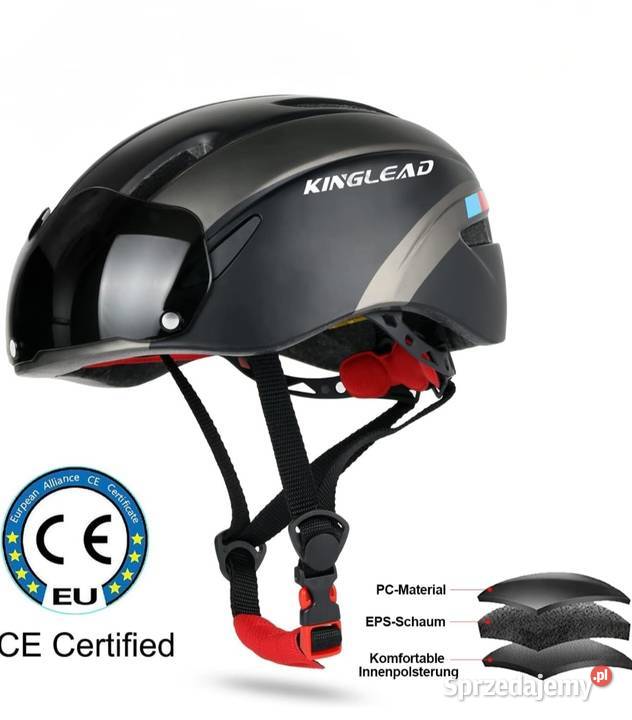 Kask Rowerowy Shinmax BC001 z Magnetycznymi Ostrowiec Świętokrzyski sprzedam