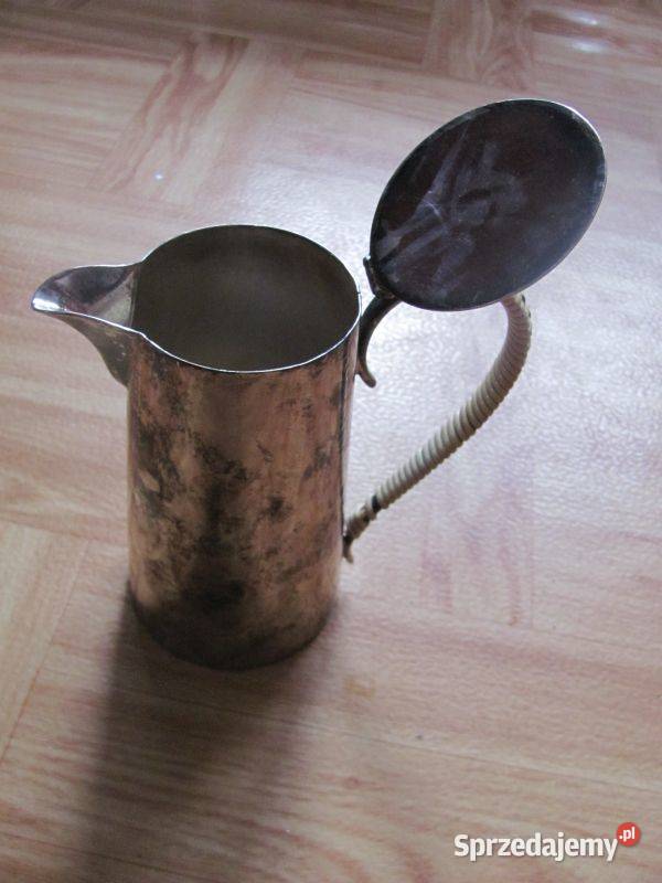 dzbanek zaparzacz platerowany srebrem EPNS antyk lubelskie Zamość