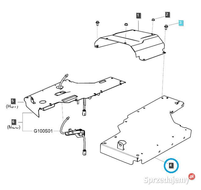 Osłona lewa podłoga LHDGG840 LS Tractor 40192519 Pozostałe podkarpackie