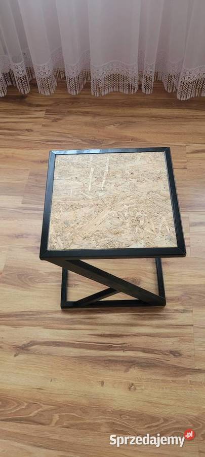 Stojak na kwiat stolik na kawęherbatę czarny Dekoracje i ozdoby Zamość