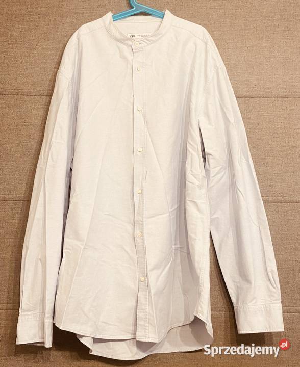 Błękitna męska koszula z długim rękawem ZARA Żyrardów sprzedam