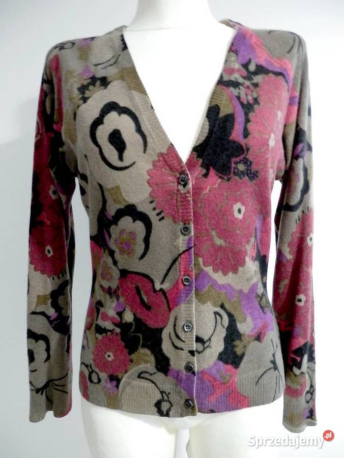 Sweter Kardigan Kaszmirowy 100 Kaszmir Włoski Swetry i golfy Łomża