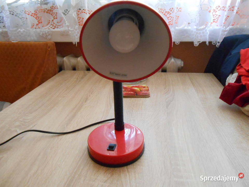 Lampka na biurko kolor czerwony Bytom