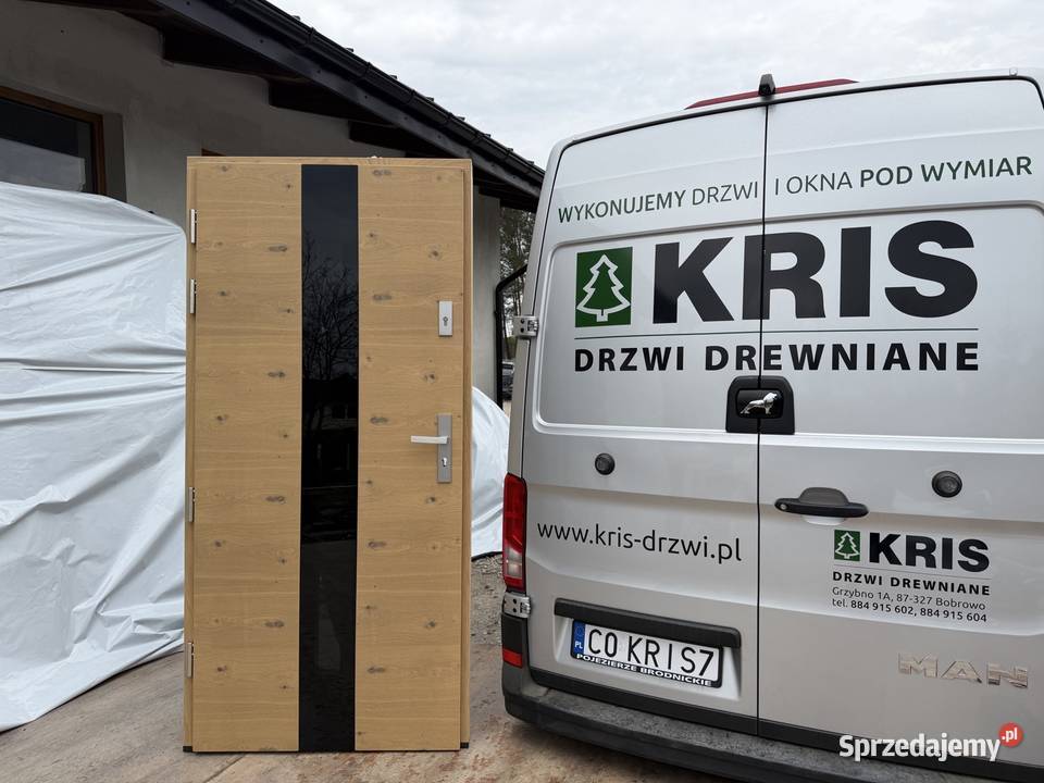 Drzwi zewnętrzne drewniane OD RĘKI dębowe Dostawa o montaż cała Polska Toruń