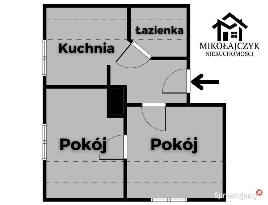2 pokoje Traugutta 2 23 m2 2 piętro warmińsko-mazurskie Bartoszyce