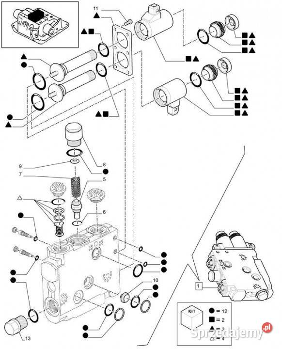 Holland T6010 T6070 Wkładka 47129415