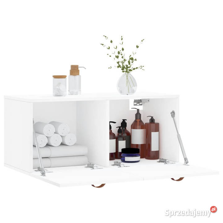 Szafka wisząca biała 80x365x35 materiał