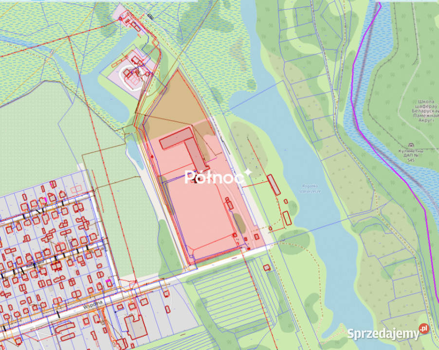 Działka przemysłowa Terespol n Bugiem asfalt