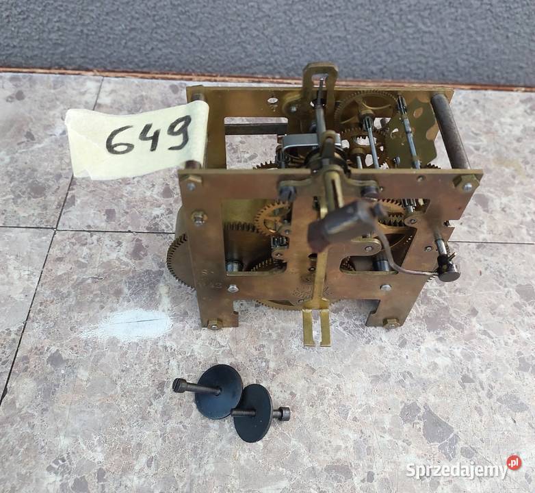 649 Mechanizm starego zegara ściennego GB Becker Tczew sprzedam