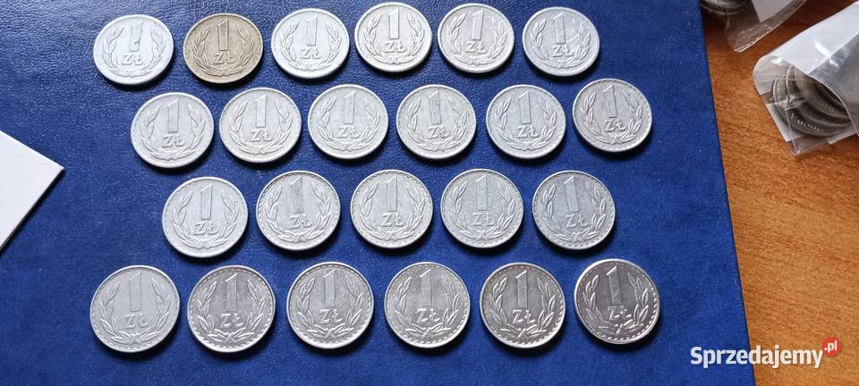 Stare monety 1 złoty Zestaw 23 monet PRL Polska Lesko