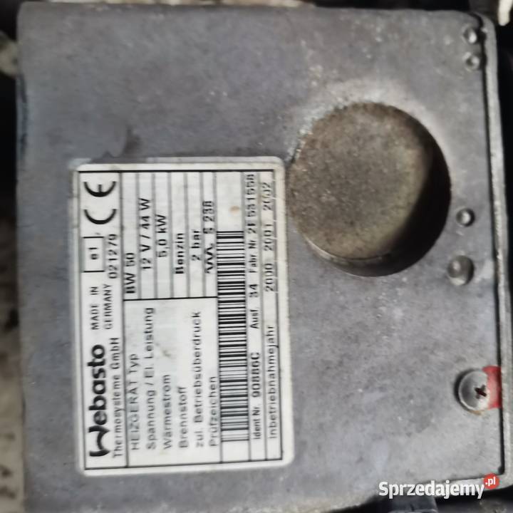 Ogrzewanie postojowe webasto thermo top BW 50 osobowe Gubin sprzedam