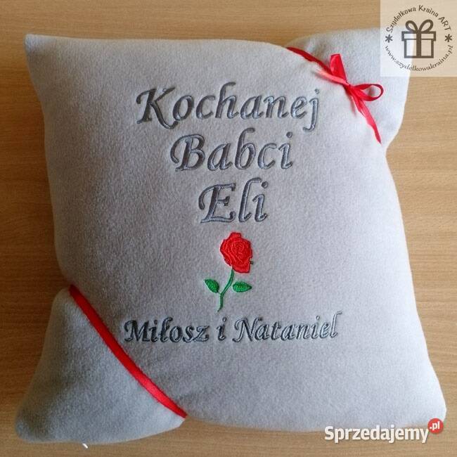 Prezent BABCI dzień DZIADKA poduszka z napisem Toruń sprzedam