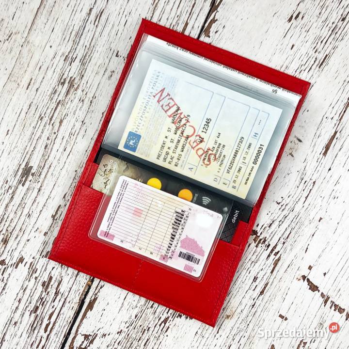 Etui na dowód prawo jazdy karty personalizacja Wrocław sprzedam