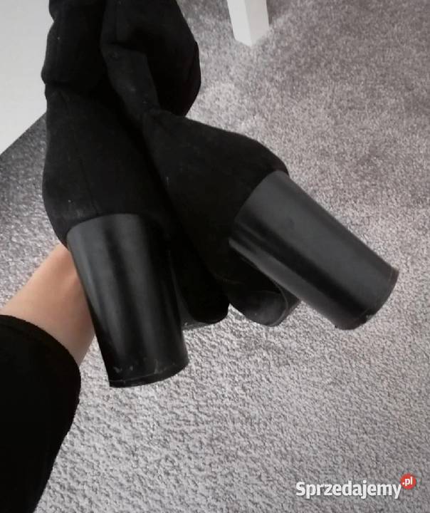 botki słupek zamsz Jenny Fairy rozmiar 37 CCC Kozaki Damskie Lubartów