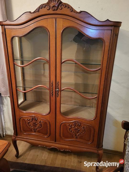 Meble dębowe w stylu chippendale stół krzesła Sypniewo