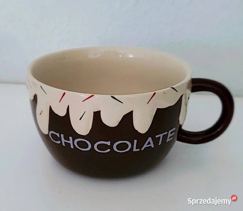 Kubek do fondue gorącej czekolady ceramiczny kujawsko-pomorskie Chełmno