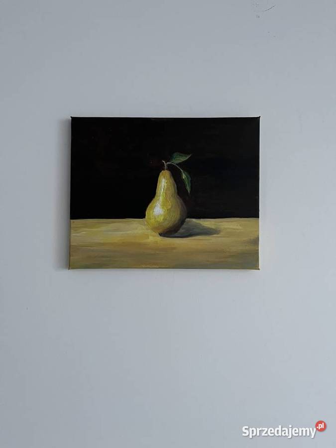 Gruszka w świetle obraz olej na płótnie Format Świebodzin