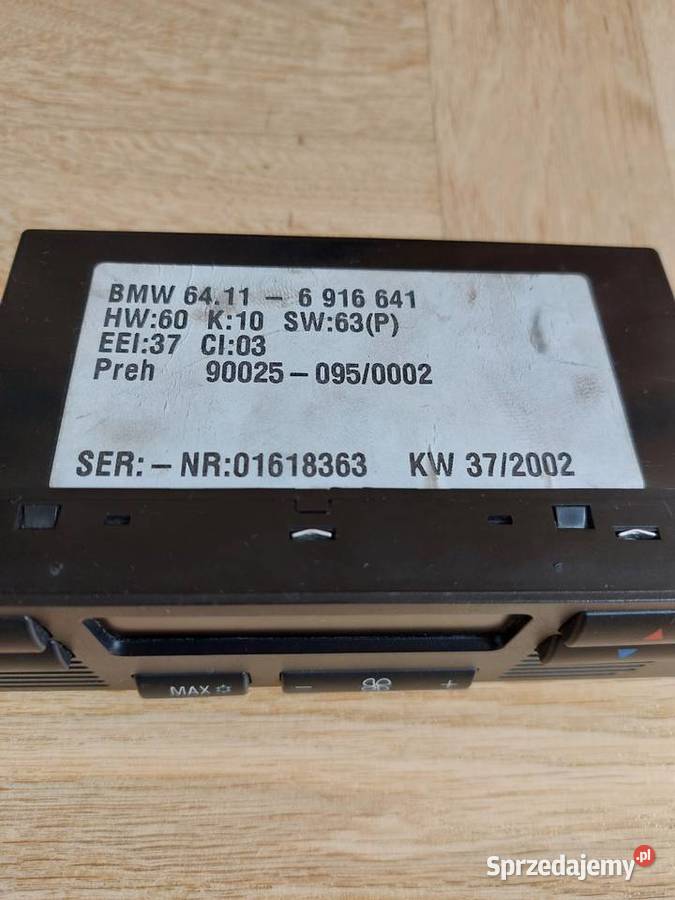 Panel klimatyzacji bmw e39 Panele sterowania, przełączniki Cholerzyn sprzedam