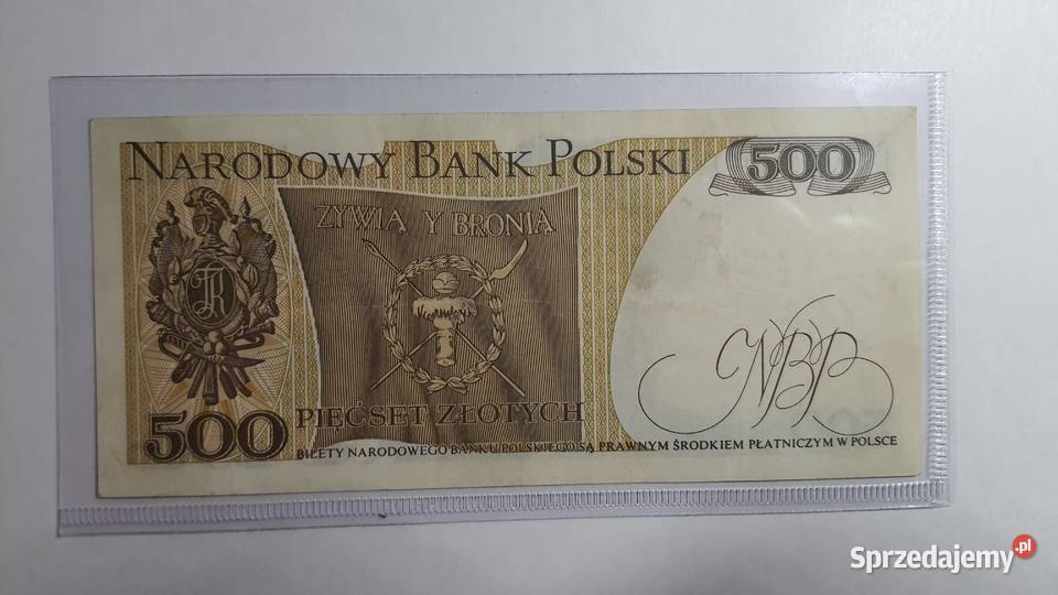 ULTRA RZADKOŚĆ 500 zlotych 1974 s W mazowieckie Warszawa