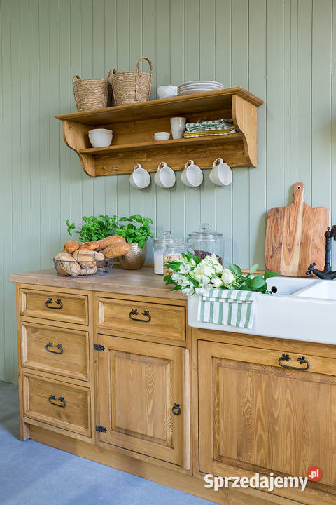 Drewniany zestaw mebli kuchenny do PRODUCENTA