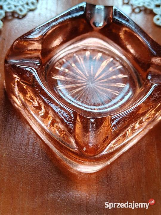 Popielniczka szkło PRL Legnica