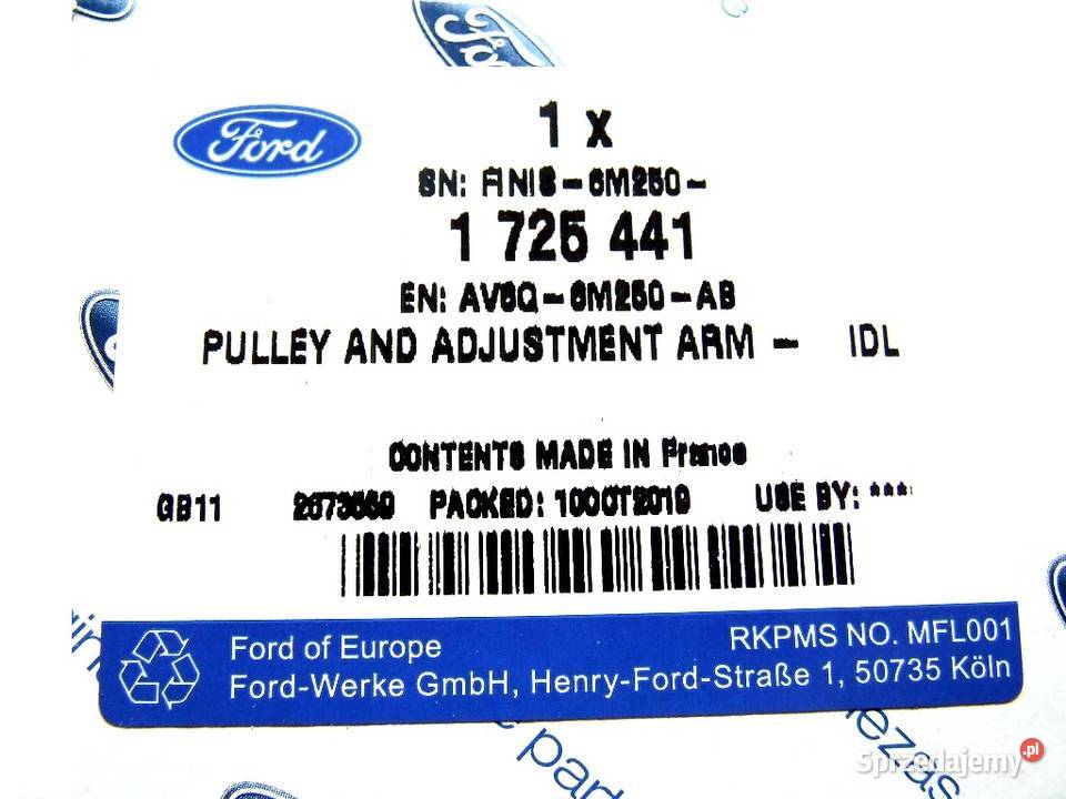 ZESTAW ROZRZĄD FORD FOCUS C FIESTA MONDEO 16 Głogów