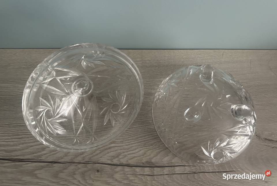 Bombonierka duża kryształ z lat 50tych