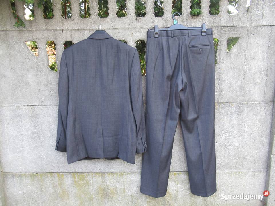 grafitowy Garnitur 50 na 182 2 częściowy Dębica